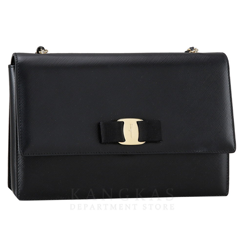 FERRAGAMO(USED)페레가모 바라리본 체인 숄더백
